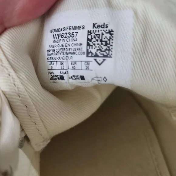 Kate Spade x Keds truly all over glitter sneakers Ivory/Cream Size 9 - Picture 9 of 13